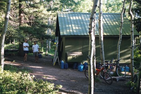 The second hut in trees